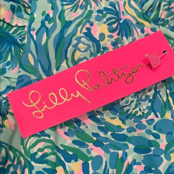 Lilly Pulitzer Blue, Green and Pink Floral Blouse - Picture 3 of 10